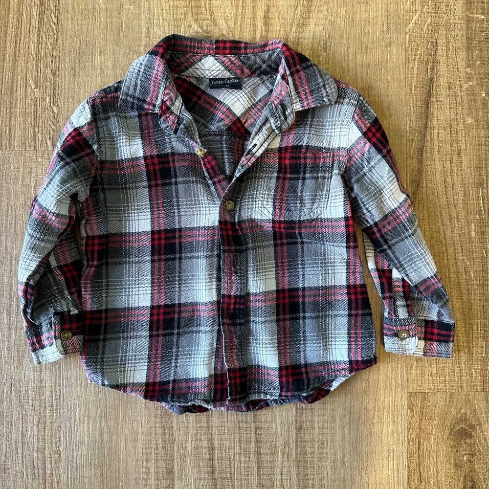 Faded Glory Toddler boy flannel | size 24m